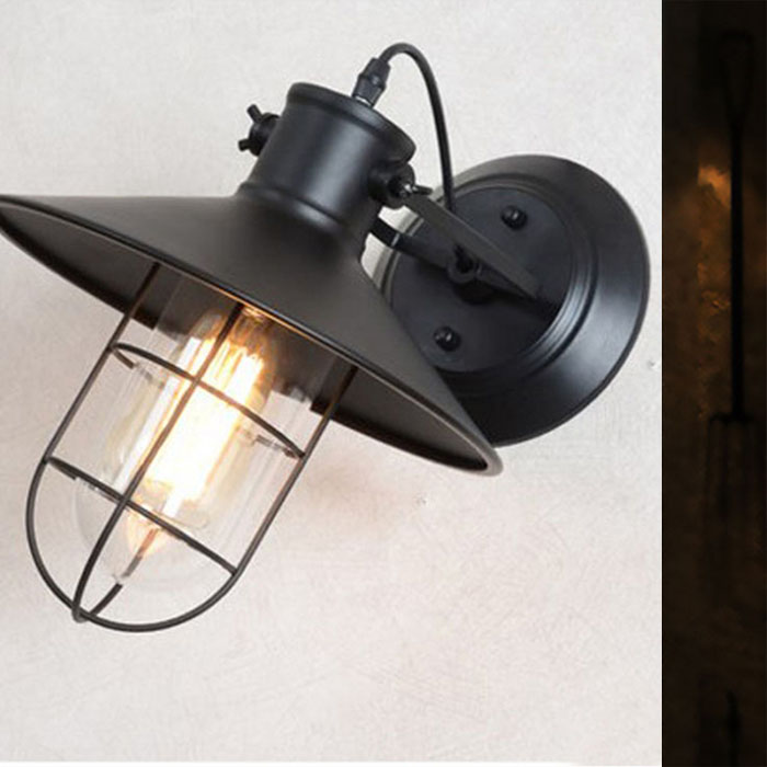 China supplier iron industrial wall lamp for loft decoration NS-125310-1W