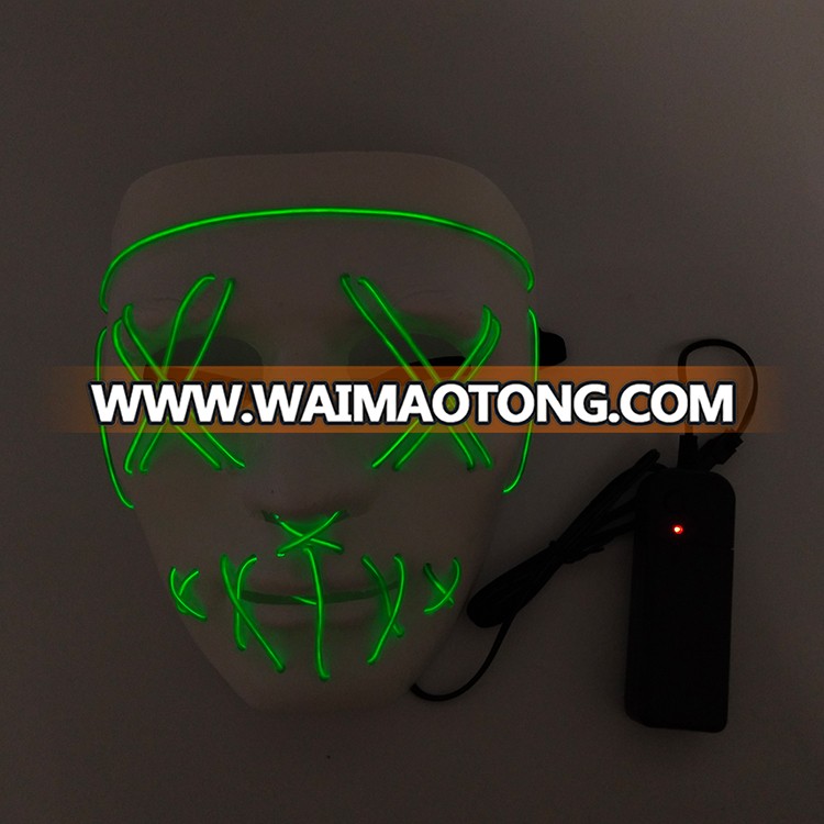 Hot selling Halloween party EL wire LED mask