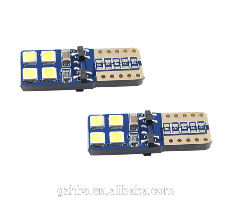 Hot sell auto light system  Car LED T10 W5W 3030 8SMD T10 Led  Canbus Led Interior Light Bulb for car