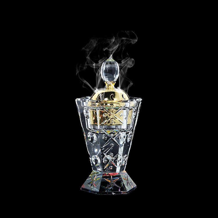 clear crystal chinese incense burner for sale