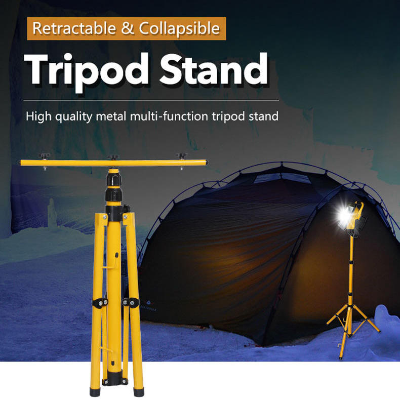 IP65 portable high brightness 10W 20W 30W 50W 100W 150W 200W led tripod stand rechargeable flood light