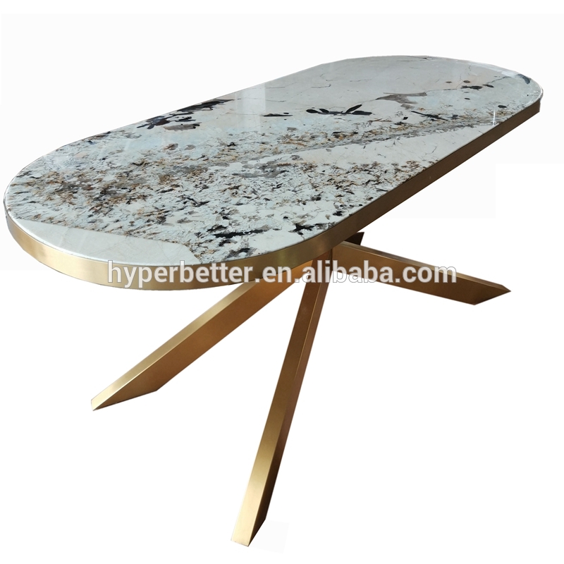 Patagonia onyx egg shape dining table top