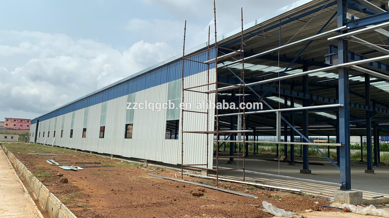 Grbon steel structure warehouse/ beverage workshop building