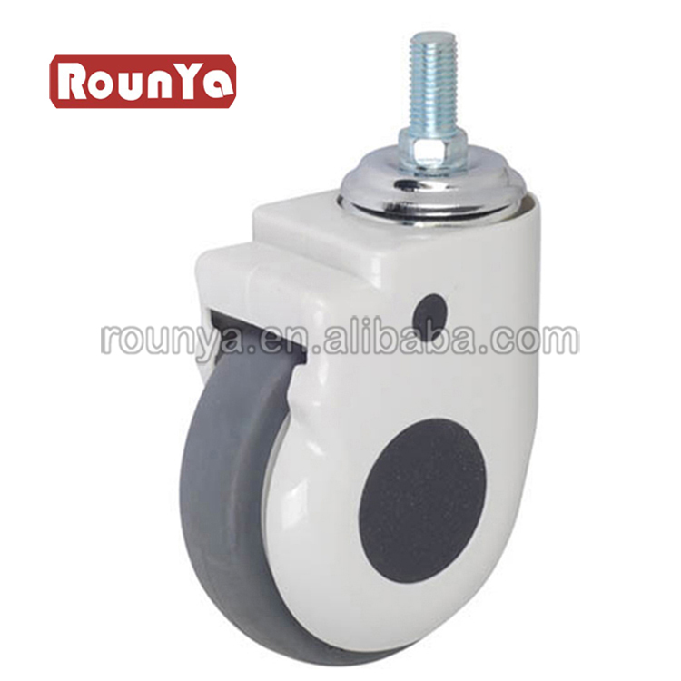 3in 4in 5in cover hospital bed medical castors top plate TPR wheel