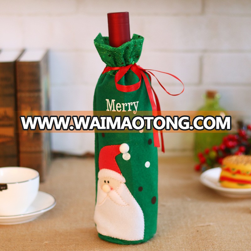 Christmas Decorations Gift Bags Red Wine Bottles Bag