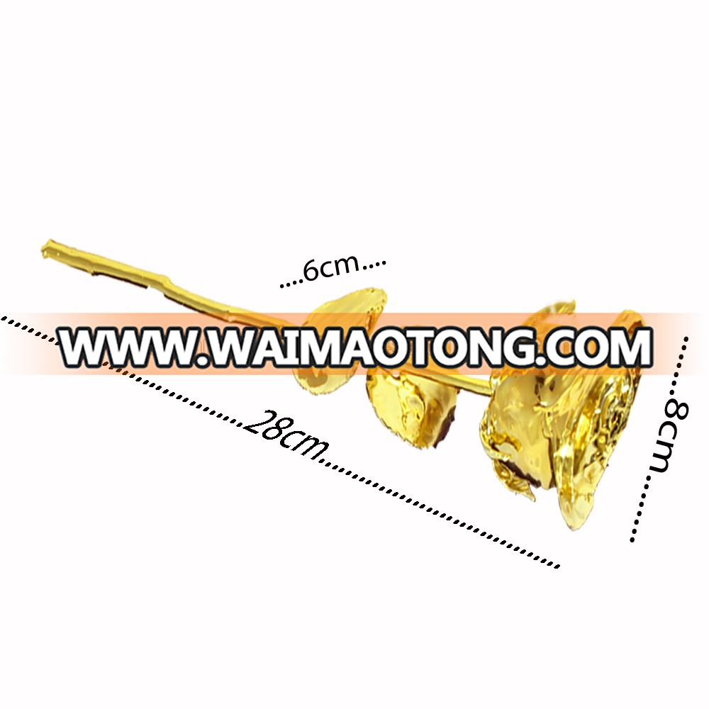 24k Natural Plated Real Golden Rose