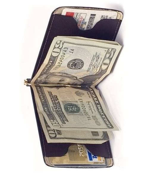 New Slim Wallet with Money Clip Finest Genuine Leather RFID Blocking wallet