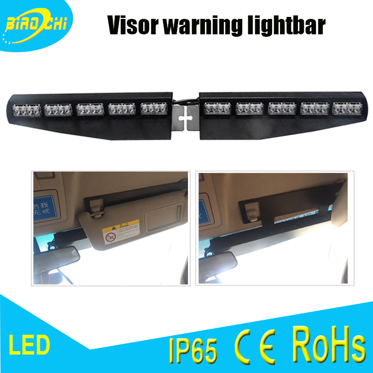 manufacturer flashing led visor warning light bar for police