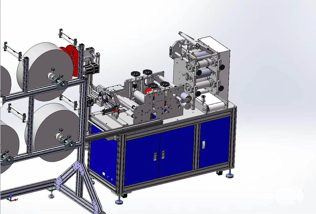 High speed Semi-automatic N95/KN95 Mask Making Machine Surgical Medical Non-Woven 5 Ply Sustained and Stable