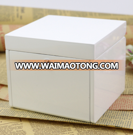 Custom perfume box packaging wooden box transparent lid