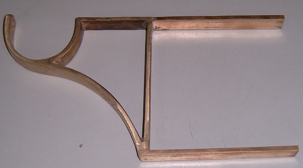 Brass Curtain Double Pole Bracket