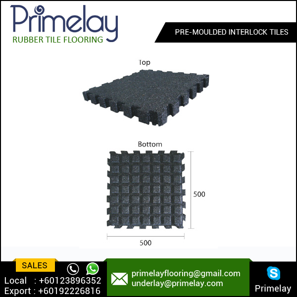 Heavy Duty and Lightweight Playground Outdoor Rubber Flooring