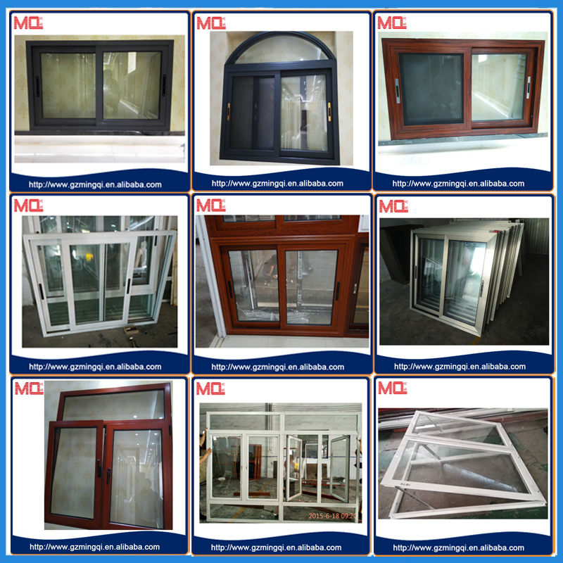 Top quality aluminum adjustable glass louver window with metal mosquito net