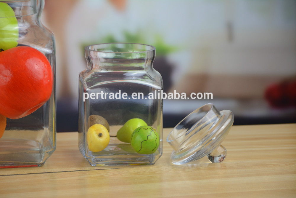 clear glass jar glass jar with lid hot sale glass jar