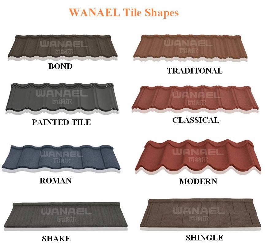 lightweight gazebo roof material anti-corrosion colorful sands coated aluminum-zinc galvanized steel roof sheet