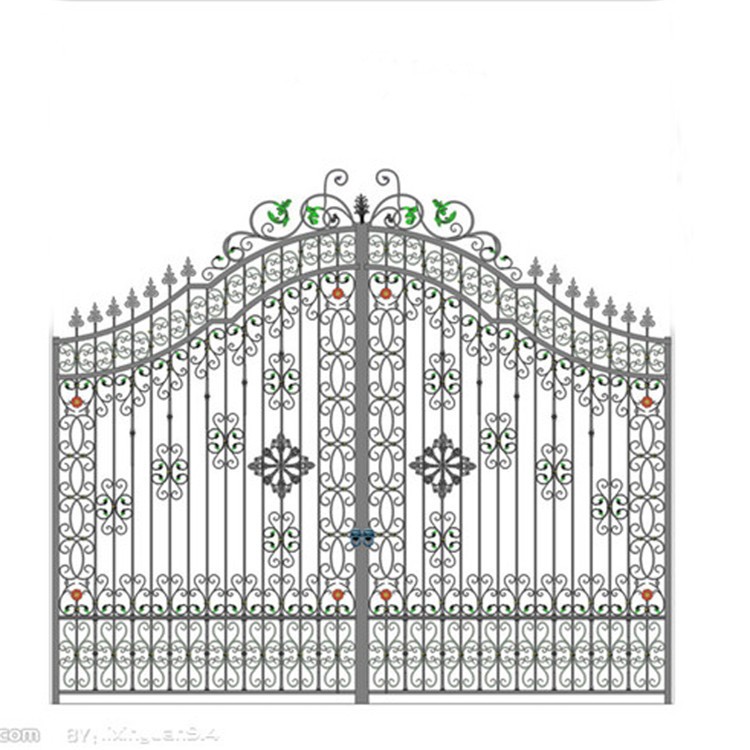 R0136 Modern style solid wrought iron gates for sale