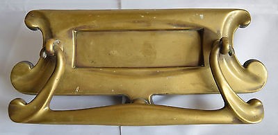 Antique Brass Letter Plate