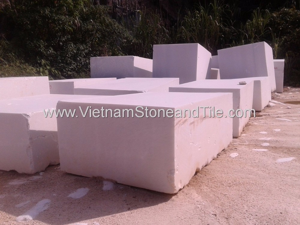 High Quality White Marble Block: Super White, No Vein, No Line, Vietnam White Marble Blocks