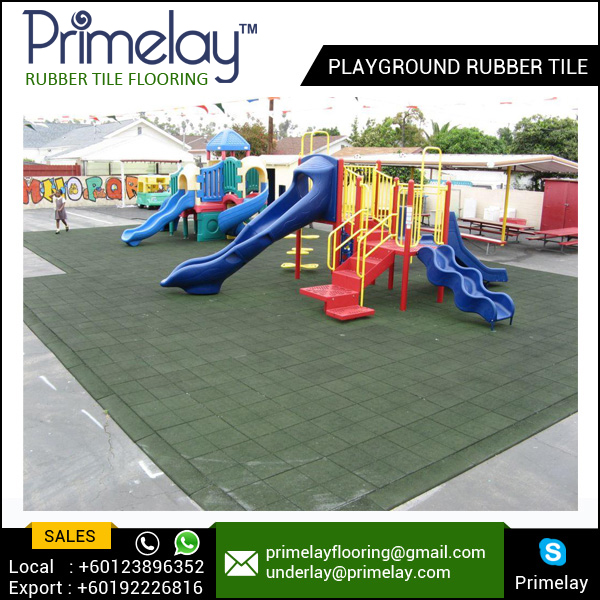 Heavy Duty Playground Rubber Tiles / Outdoor Flooring / Kid Rubber Floor Mat