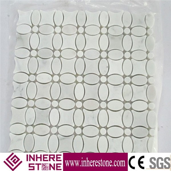 white carrara marble slab for white marble mosaic tile