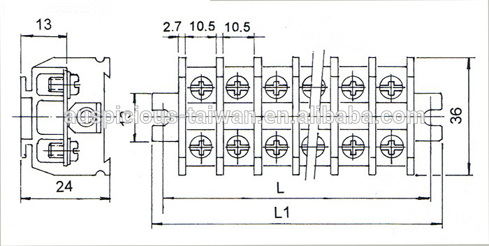 30A 300VAC Cassette Assembly Terminal Block (TB-30)