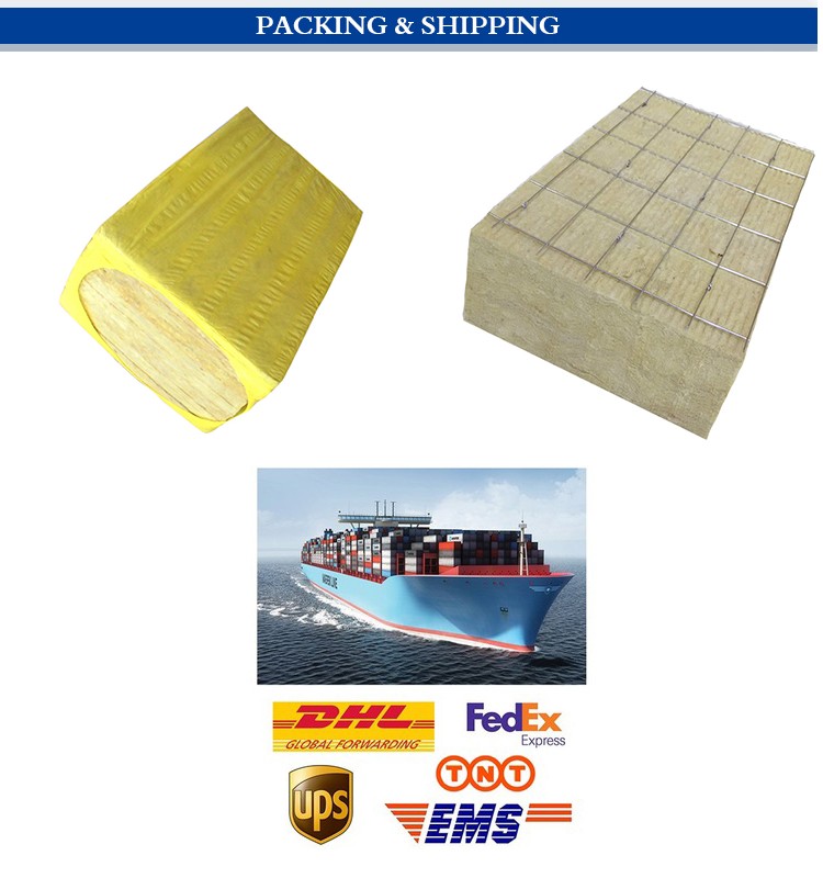 Exterior Wall Heat resistant soundproof thermal Insulation Rockwool fireproof insulation Board for air and duck