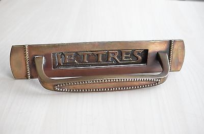 Antique Brass Letter Plate