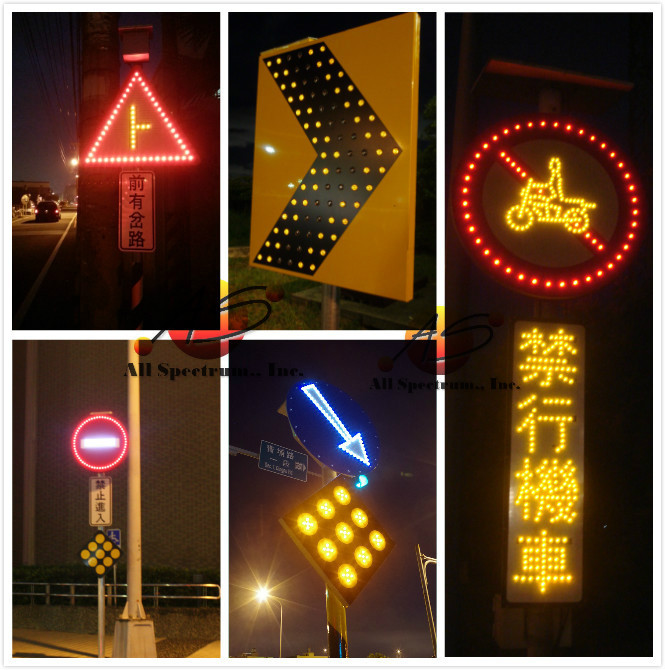 solar traffic sign solar warning light solar power LED warning sign triangle warning sign