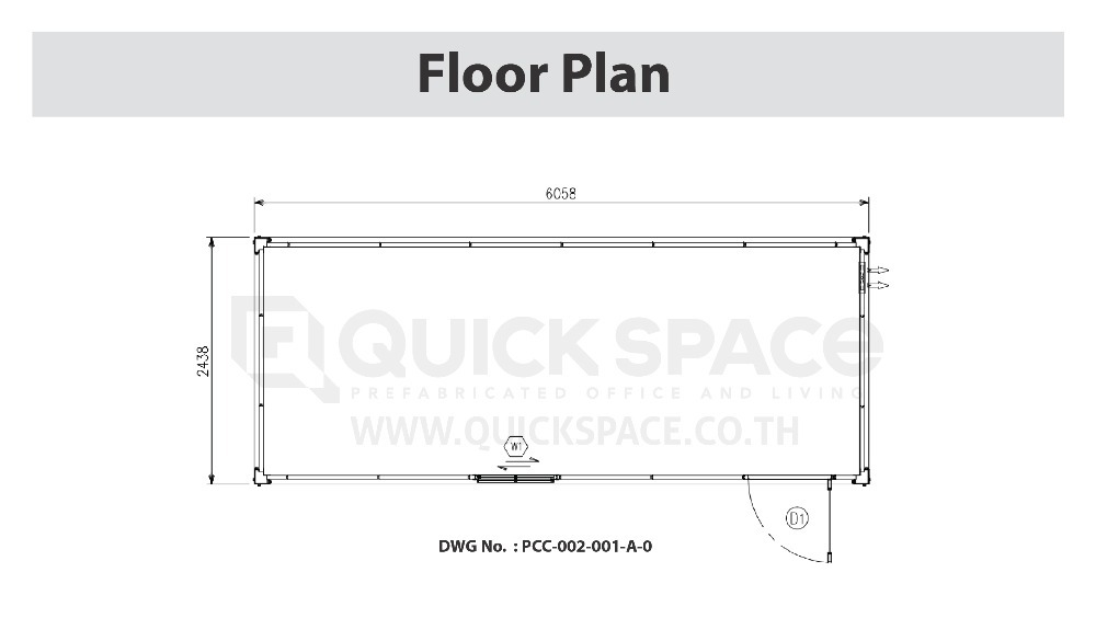 Quick Space Export Type Prefabricated Building Office Flat Pack Container