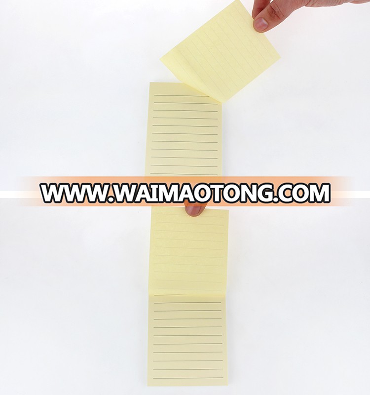 wholesale 4 color 3*4 inches sticky note with line China factory supply