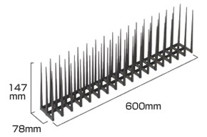 Spike for birds to keep clean environment without pollution caused by birds.