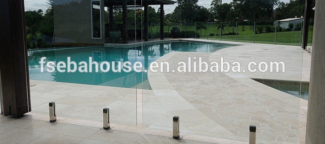 ss316 safe guard pool fence glass balustrade