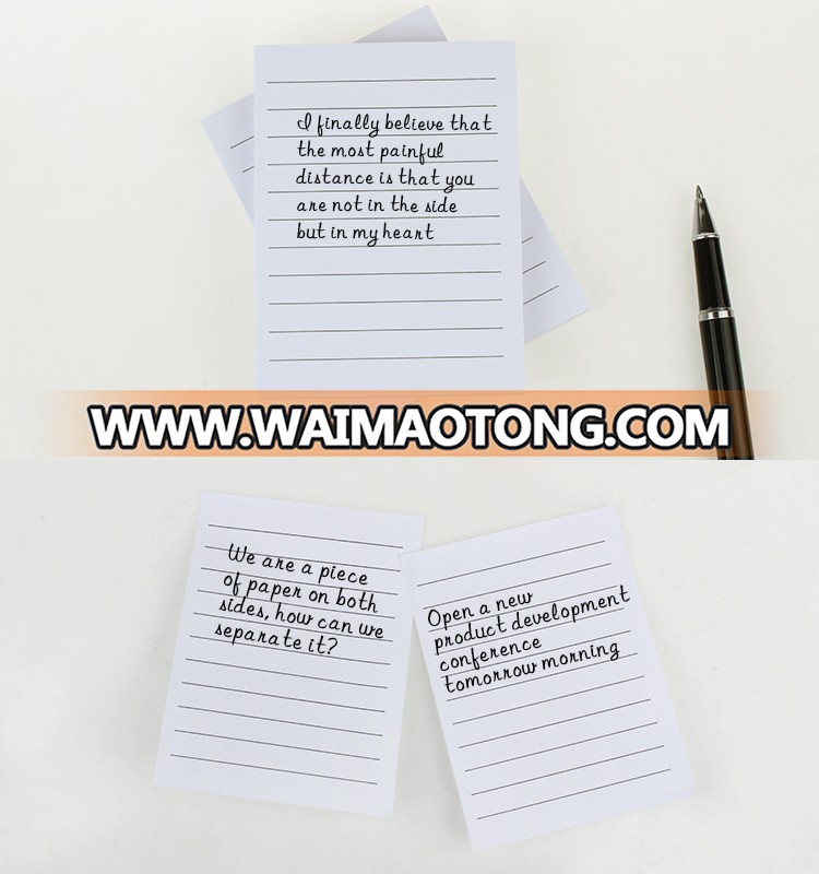 3*4 inches stationery sticky note with line for school and office