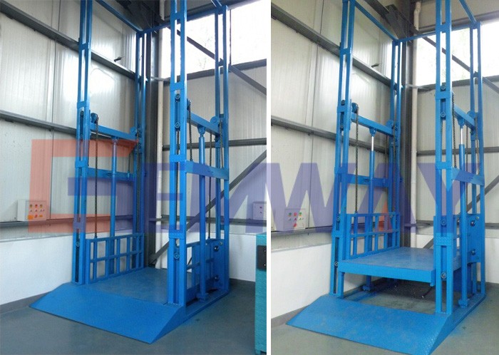 Wall  Mounted Good lift Platform Height to Raise 3 to 4 Meters Maximum Capacity 1T to 2T