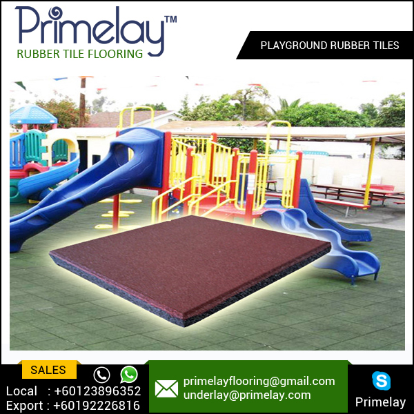 Heavy Duty Playground Rubber Tiles / Outdoor Flooring / Kid Rubber Floor Mat