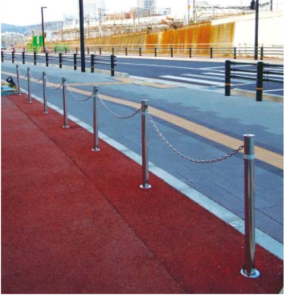 reliable and easy to use stainles steel bollard with high performance made in Japan