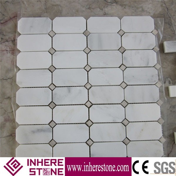 white carrara marble slab for white marble mosaic tile