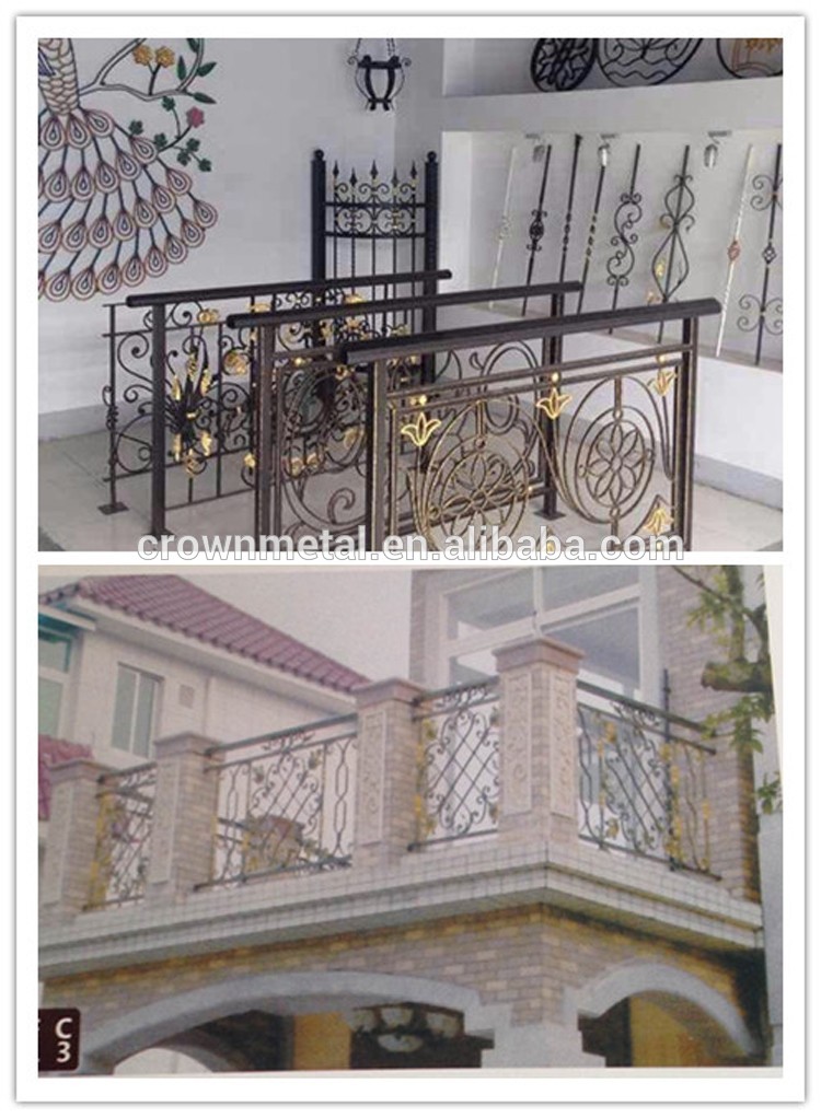 Cast balcony guardrail decorative pieces