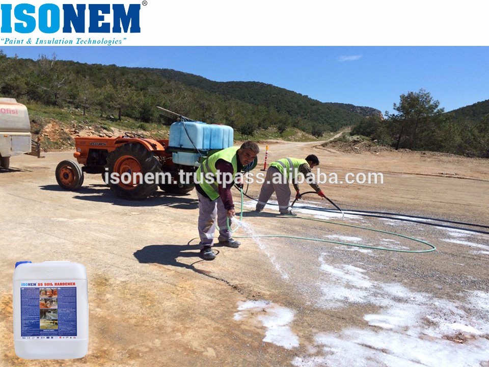 Isonem SS Liquid Soil Stabilizer, Hardener Densifier Dust Control Agent, MADE IN TURKEY