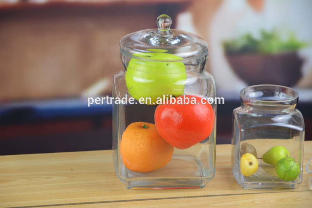 clear glass jar glass jar with lid hot sale glass jar