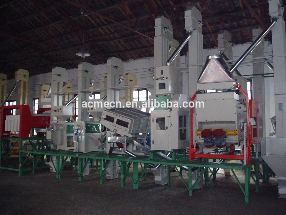 Complete auto rice mill production line