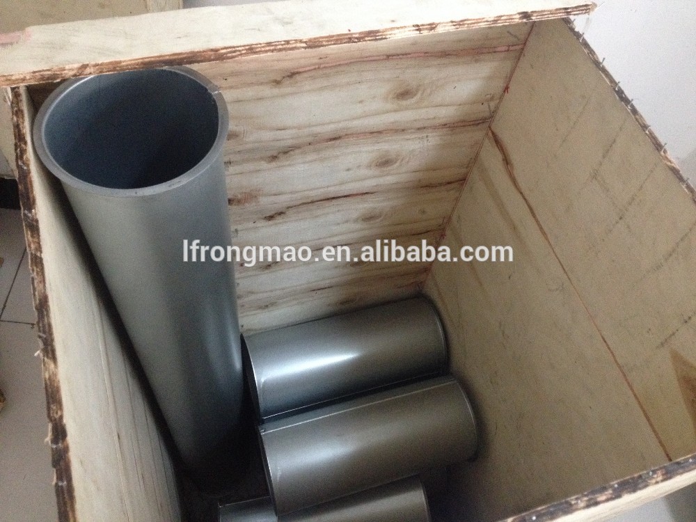 Galvanized steel pipe for particle conveying