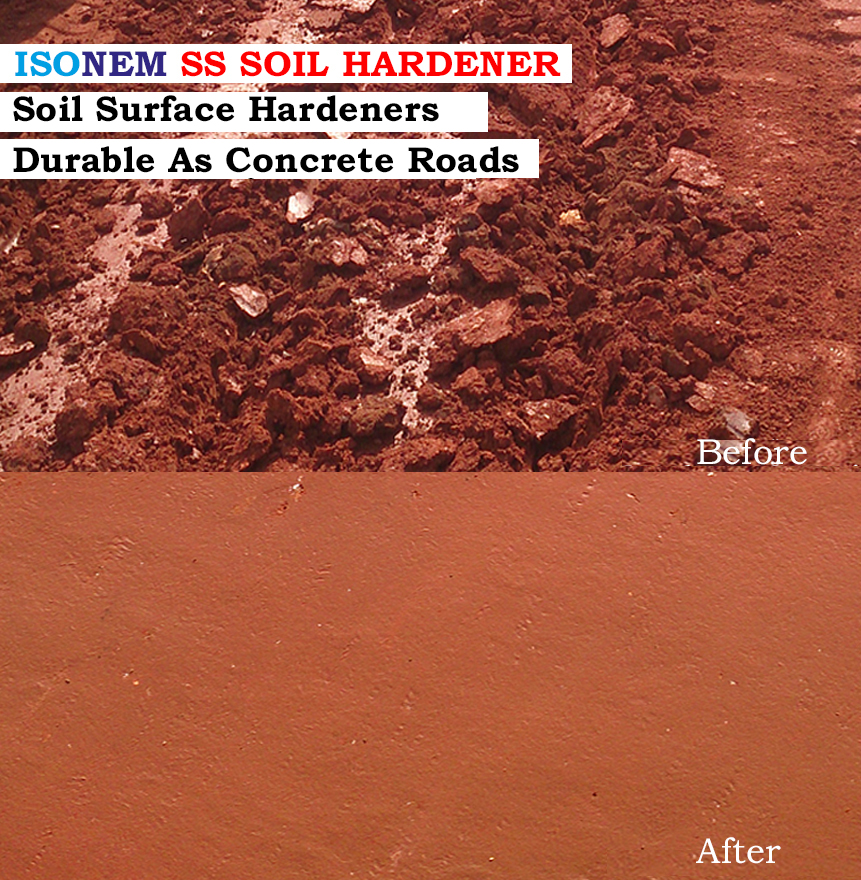 Isonem SS Liquid Soil Stabilizer, Hardener Densifier Dust Control Agent, MADE IN TURKEY