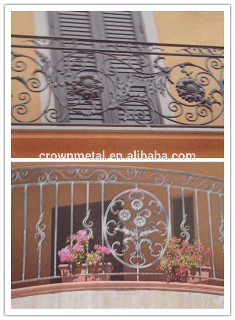 Cast balcony guardrail decorative pieces