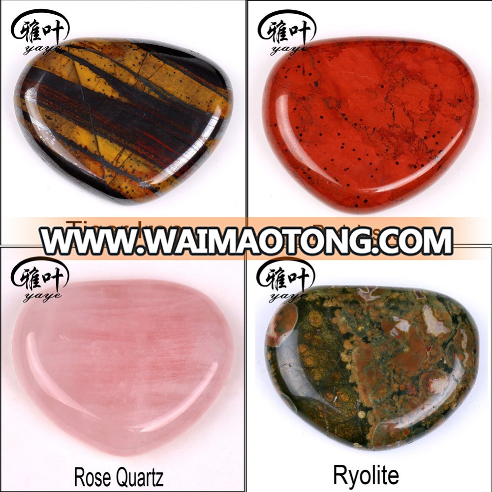 Engraved Words Natural Carnelian Palm Stone