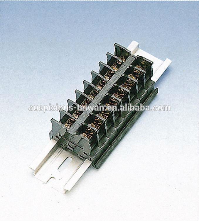 2mm2 10A 300VAC Rail Mount Terminal Block (TR-10)