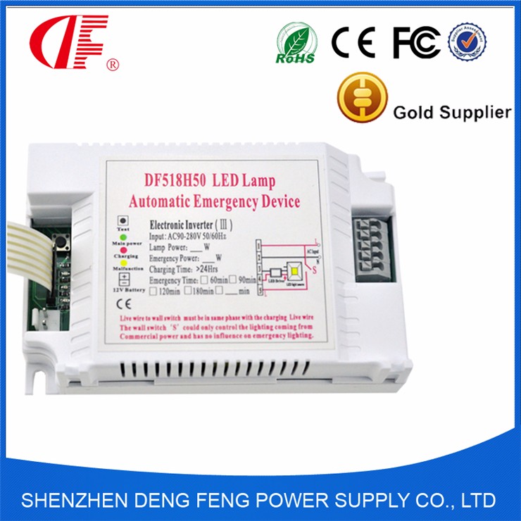 Highpower 60W-100W DF518H50 emergency power supply for rechargeable led emergency light 100% full emergency power