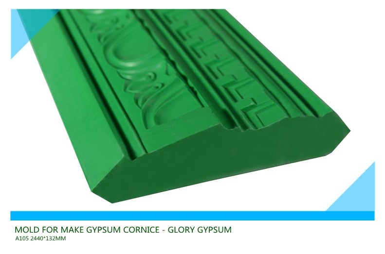 Fiberglass mold for making gypsum medallions moulding