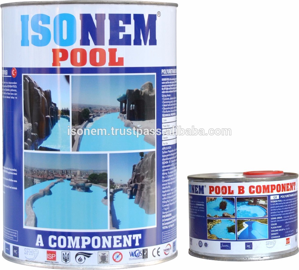 ISONEM POOL PAINT, 2 COMPONENTS, POLYURETHANE BASED, UV RESISTANT