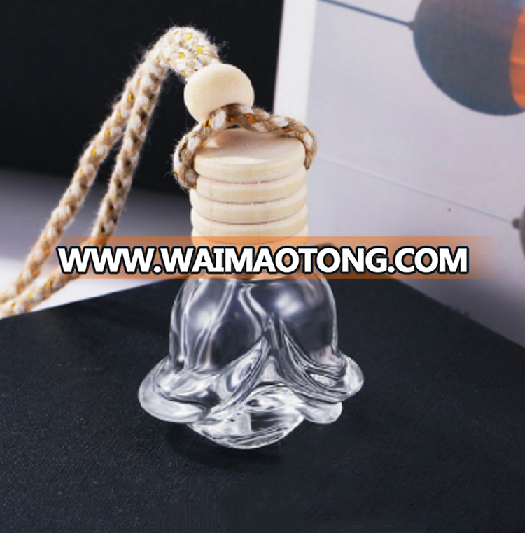 Wholesales rectangle perfume bottle car glass perfume bottle